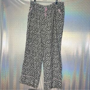 Victoria secret bottoms cheetah print white black pink bows detail pockets y2k